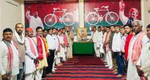 समाजवादी पार्टी कार्यालय में मनाई गई राजमाता अहिल्याबाई होल्कर की जयंती