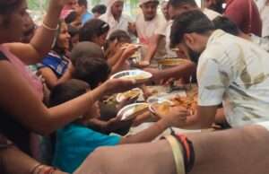 ज्येष्ठ पूर्णिमा पर संग्रामगढ़ चौराहे पर विशाल भंडारे का हुआ आयोजन