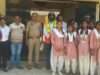 ट्रैफिक की पाठशाला में छात्राओं को पढ़ाया गया सड़क सुरक्षा का पाठ