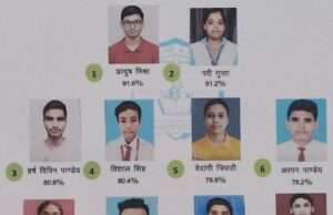 सेंट जेवियर्स स्कूल के बच्चों ने सी,बी,एस,ई, बोर्ड परीक्षा में लहराया परचम