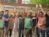 स्वयंसेवकों ने हनुमान मंदिर पर चलाया स्वच्छता श्रमदान कार्यक्रम
