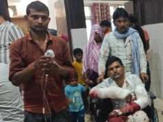 ग्राइंडर मशीन की चपेट में आने से मिस्त्री गंभीर घायल, दोनों हाथों की नसें कटीं