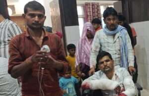ग्राइंडर मशीन की चपेट में आने से मिस्त्री गंभीर घायल, दोनों हाथों की नसें कटीं