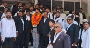 जिला अधिवक्ता संघ चुनाव में राशिद अली ने किया नामांकन, अधिवक्ताओं का मिला व्यापक समर्थन