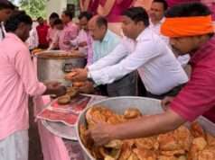 बड़े मंगल पर जिला पंचायत में हुआ विशाल भंडारा