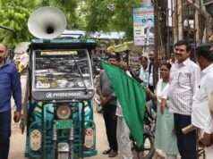 जनगणना जागरुकता जत्थे को दिखलायी हरी झंण्डी