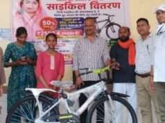 सत्या खुशहाल जीवन दान योजना के तहत 146 लोगों को बांटी गईं साइकिलें