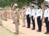 एसपी अभिमन्यु मांगलिक पुलिस लाइन में परेड की सलामी लेकर परखी तैयारियां