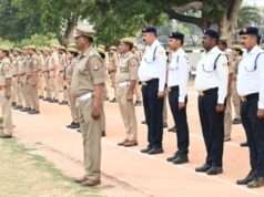 एसपी अभिमन्यु मांगलिक पुलिस लाइन में परेड की सलामी लेकर परखी तैयारियां