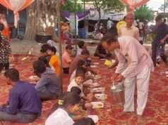 त्रिलोकनाथ मंदिर स्थापना दिवस पर विशाल भंडारा, श्रद्धालुओं ने ग्रहण किया प्रसाद