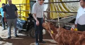 कृषि भवन स्थित गौशाला का डीएम ने किया औचक निरीक्षण, व्यवस्थाओं का लिया जायजा
