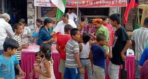 समग्र मानवाधिकार एसोसिएशन के कार्यकर्ताओं ने लगाई सबील