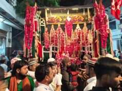 हजरत कासिम अलैहिस्सलाम की शहादत की याद में निकला मेहंदी का जुलूस