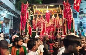 हजरत कासिम अलैहिस्सलाम की शहादत की याद में निकला मेहंदी का जुलूस