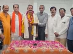 दानवीर भामाशाह पार्क के लिए भूमि आवंटन कराने पर सभासद सुनील गुप्ता का हुआ सम्मान