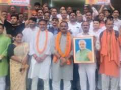 केंद्र सरकार के 12 वर्ष पूरे होने पर मंदिरों में आयोजित हुआ दिव्य भव्य पूजन कार्यक्रम