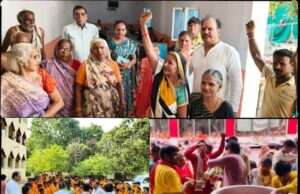 मां विंध्यवासिनी के दरबार में राहुल गांधी के जन्मदिन पर भक्तों को पिलाया शर्बत