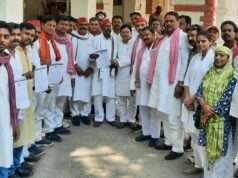 जनसमस्याओं को लेकर सपा का विशाल प्रदर्शन