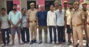 थाना संग्रामगढ़ पुलिस ने 7 वारंटी अभियुक्तों को किया गिरफ्तार