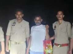 सस्ते सोने का झांसा देकर 10 लाख की ठगी करने वाला आरोपी मुठभेड़ के बाद गिरफ्तार
