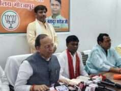 भाजपा कार्यालय पर ढोल-ताशा से हुआ राष्ट्रीय महासचिव अरुण सिंह का स्वागत, 12 साल की उपलब्धियों पर की प्रेस वार्ता
