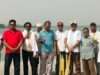 बेतवा की छाती पर राख का साम्राज्य, नदी के बीच बने टापू पर खेला गया क्रिकेट