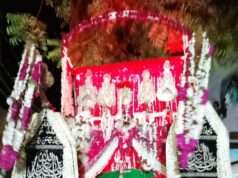 कर्बला के सबसे छोटे शहीद व छह माह के अली असगर की याद में निकला झूले का जुलूस
