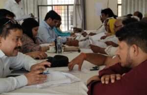 संपूर्ण समाधान दिवस कोरांव में आई 305 शिकायतों में आठ का हुआ निस्तारण