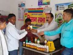 नेवादा में खेत बचाओ अभियान के तहत लगा किसान जागरूकता शिविर