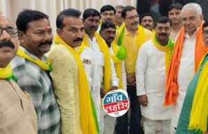 प्रभारी मंत्री का जनसत्ता दल के पदाधिकारियों ने किया गर्मजोशी से स्वागत