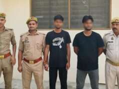 दो शातिर वाहन चोर गिरफ्ताररूऔराई पुलिस ने चोरी की मोटरसाइकिल के साथ पकड़ा