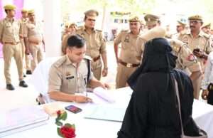 पुलिस अधीक्षक अभिमन्यु मांगलिक ने हथगांव थाने में की जनसुनवाई