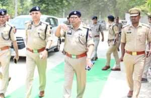एडीजी ज्योति नारायण ने आईजी जोन के साथ भर्ती परीक्षा स्थल का किया निरीक्षण
