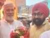 प्रभारी मंत्री स्वतंत्र देव सिंह का सरदार पतविन्दर सिंह ने अंगवस्त्रम-पुष्पगुच्छ से स्वागत-वंदन अभिनंदन किया