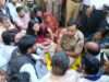 आरोपियों की गिरफ्तारी को लेकर किया विरोध प्रदर्शन, मुस्तैद दिखा प्रशासन