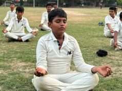 साप्ताहिक योग शिविर के पांचवें दिन युवाओं ने किया योगाभ्यास
