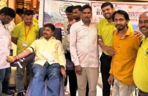 वसुंधरा सृजन समिति का रक्तदान महायज्ञ, 81 यूनिट रक्त संग्रहित