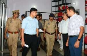 एसपी केशव कुमार ने किया पुलिस ऑफिस का औचक निरीक्षण