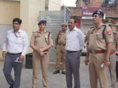 पुलिस भर्ती परीक्षा की व्यवस्थाओं का आयुक्त एवं आईजी ने किया निरीक्षण