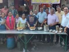 पुरुषोत्तम मास में भारत विकास परिषद ने किया विशाल प्रसाद वितरण
