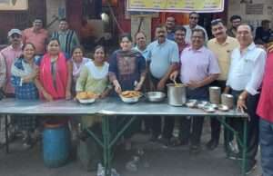 पुरुषोत्तम मास में भारत विकास परिषद ने किया विशाल प्रसाद वितरण