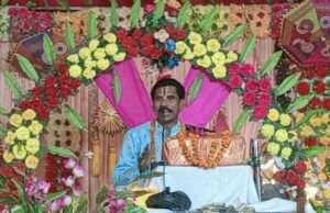 खाकी बाबा की कुटी में भागवत कथा सुन भावुक हुए श्रद्धालु