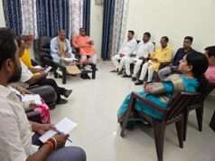मुख्यमंत्री योगी आदित्यनाथ के प्रस्तावित कार्यक्रम की तैयारियों को लेकर भाजपा की बैठक सम्पन्न