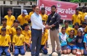 हुबलाल इंटर कॉलेज में संभागीय हैंडबॉल प्रतियोगिता का हुआ शुभारंभ