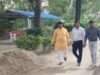 विकसित हो चुके आदर्श तालाब का चेयरमैन व अधिशासी अधिकारी ने किया निरीक्षण की सराहना