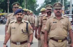 तुलसियापुर चौराहे पर पुलिस का फ्लैग मार्च, क्षेत्राधिकारी की सक्रियता से बढ़ा सुरक्षा का भरोसा