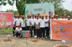 एक पेड़ माँ के नाम अभियान के अंतर्गत एनडीआरएफ ने किया वृहद पौधारोपण
