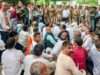 जंतर-मंतर पर छात्र आंदोलन के समर्थन में कांग्रेस ने दिया धरना-प्रदर्शन,