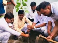 एक पेड़ माँ के नाम अभियान के तहत भाजपा जिलाध्यक्ष ने किया पौधारोपण