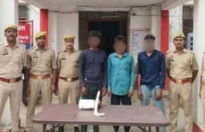 24 घंटे के भीतर चोरी का खुलासा, तीन शातिर चोर गिरफ्तार, नकदी, स्कूटी और औजार बरामद